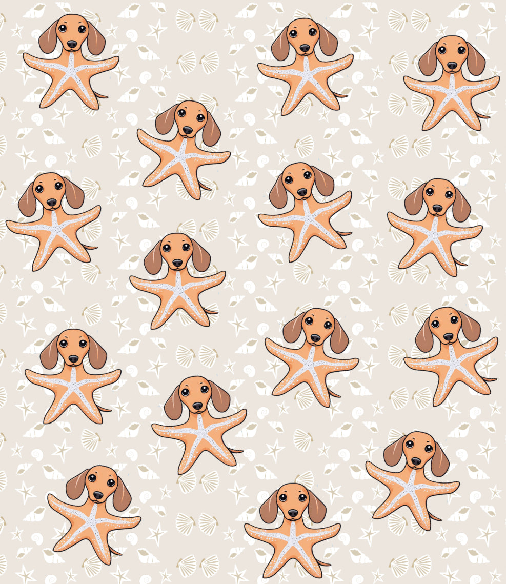 Anti-Rub Dachshund Harness - Ahoy Star Sausage