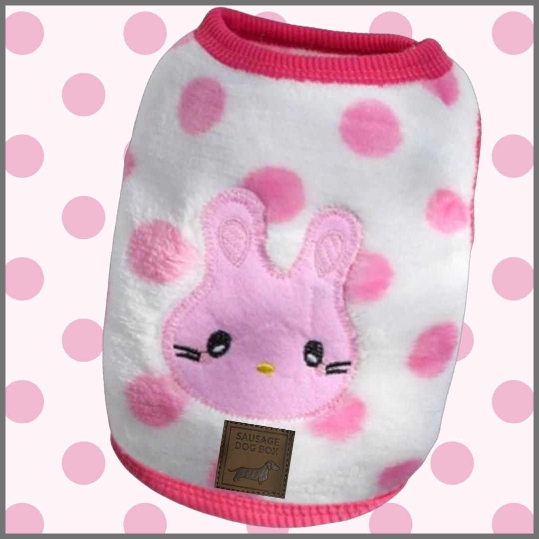 Pink Bunny Hop - Sausage Dog Box Dachshund PJ's/Jumper