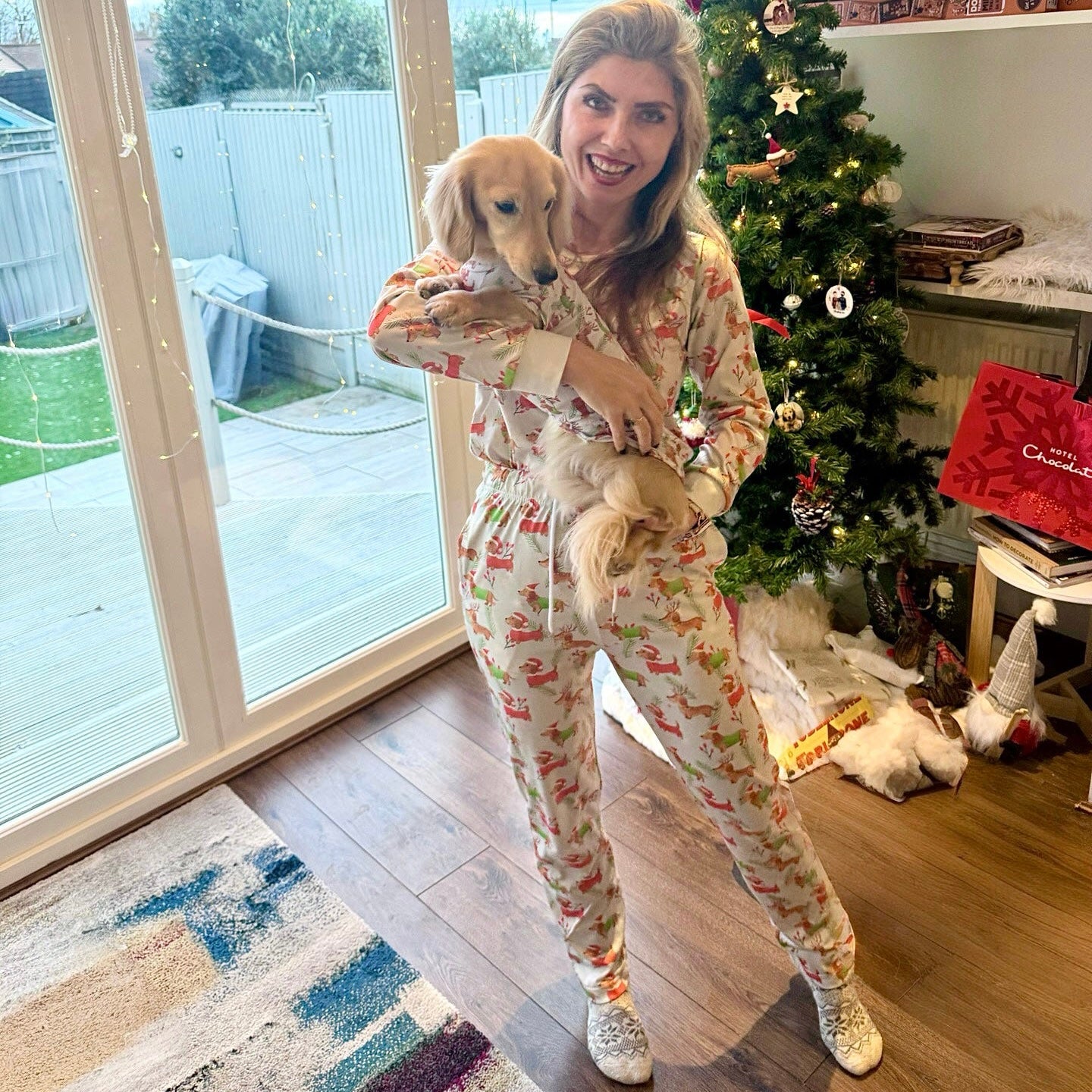 Christmas Matching Family Dachshund Print Pj’s