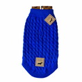 Load image into Gallery viewer, Royal Blue Luxury Cable Knit Dachshund Jumper
