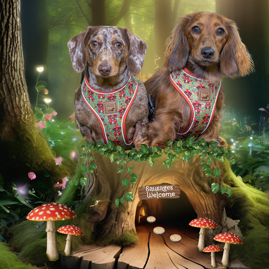 Shroom Dog Anti-Rub Sausage Dog Harness