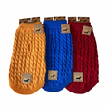 Load image into Gallery viewer, Royal Blue Luxury Cable Knit Dachshund Jumper
