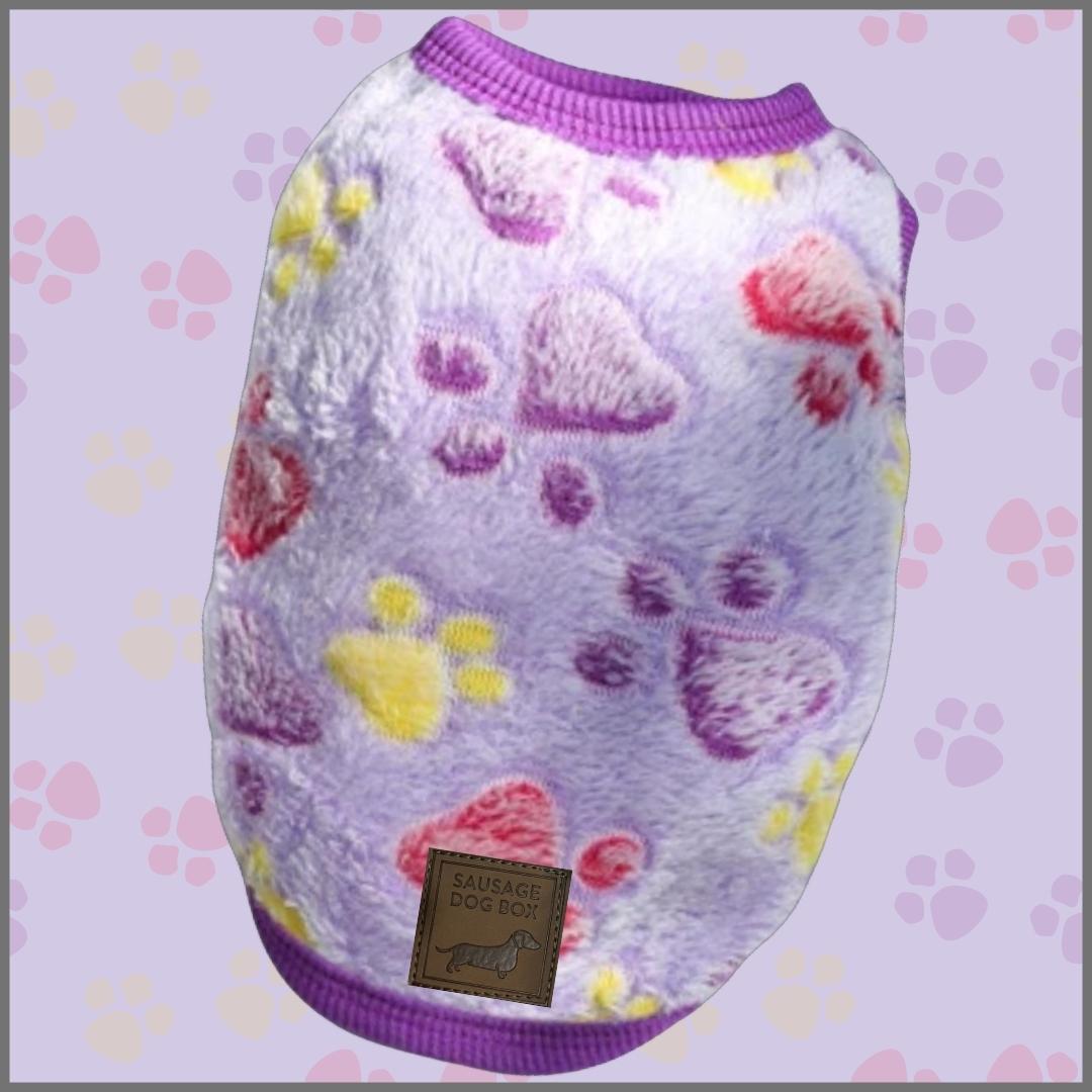 Purple Pitter Patter Paws - Sausage Dog Box Dachshund PJ's/Jumper