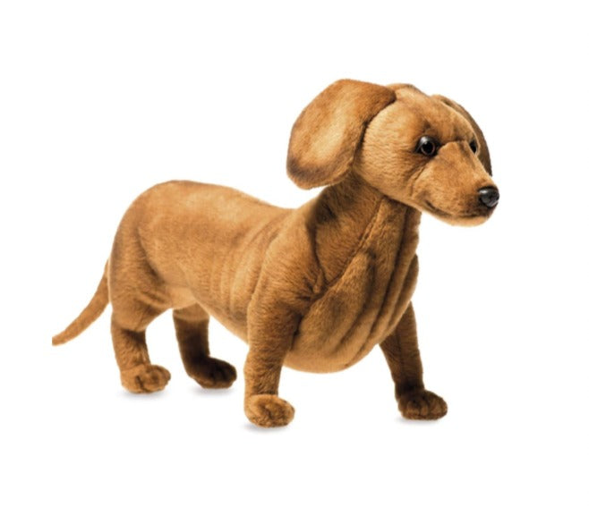CLEARANCE - Hansa Dachshund Plush Soft Toy Dog -Lifelike