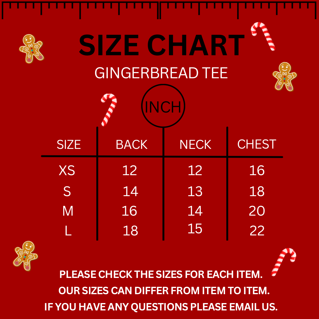 Sausage Dog Box Christmas Gingerbread Tee