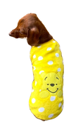 Load image into Gallery viewer, Sausage Dog Box, Dachshund Yellow Bear Fleece PJ's/Jumper
