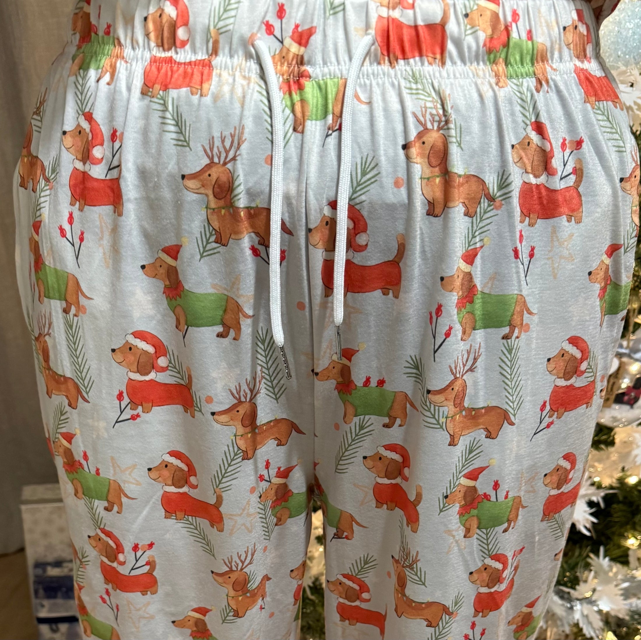 Christmas Matching Family Dachshund Print Pj’s