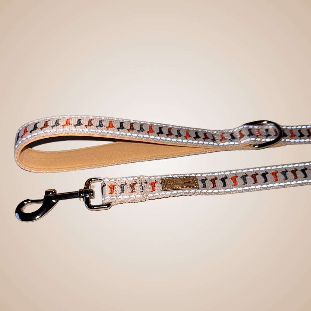Beige Sophisticated Sausage Dachshund Lead