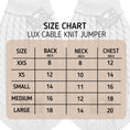 Load image into Gallery viewer, BARK AVENUE Luxury Cable Knit Jumper - Matte Black
