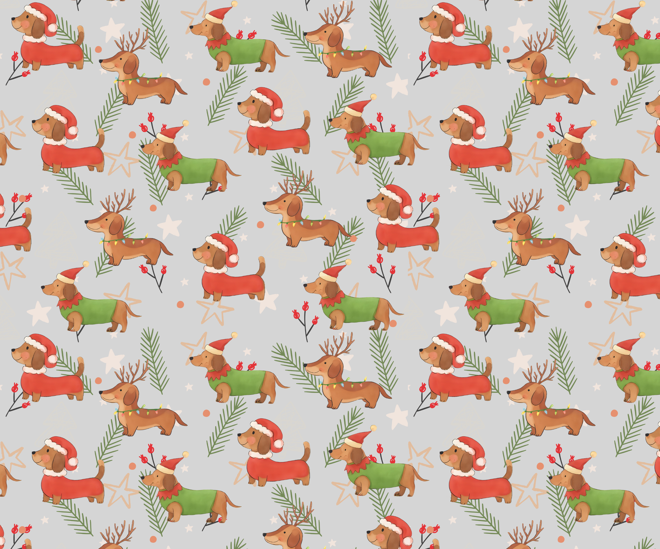 Frosty Sausages  Dachshund Christmas Dog Snood Scarf