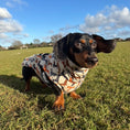 Load image into Gallery viewer, Beige Sophisticated Sausage Waterproof Polartec Fleece Dachshund Dog Coat
