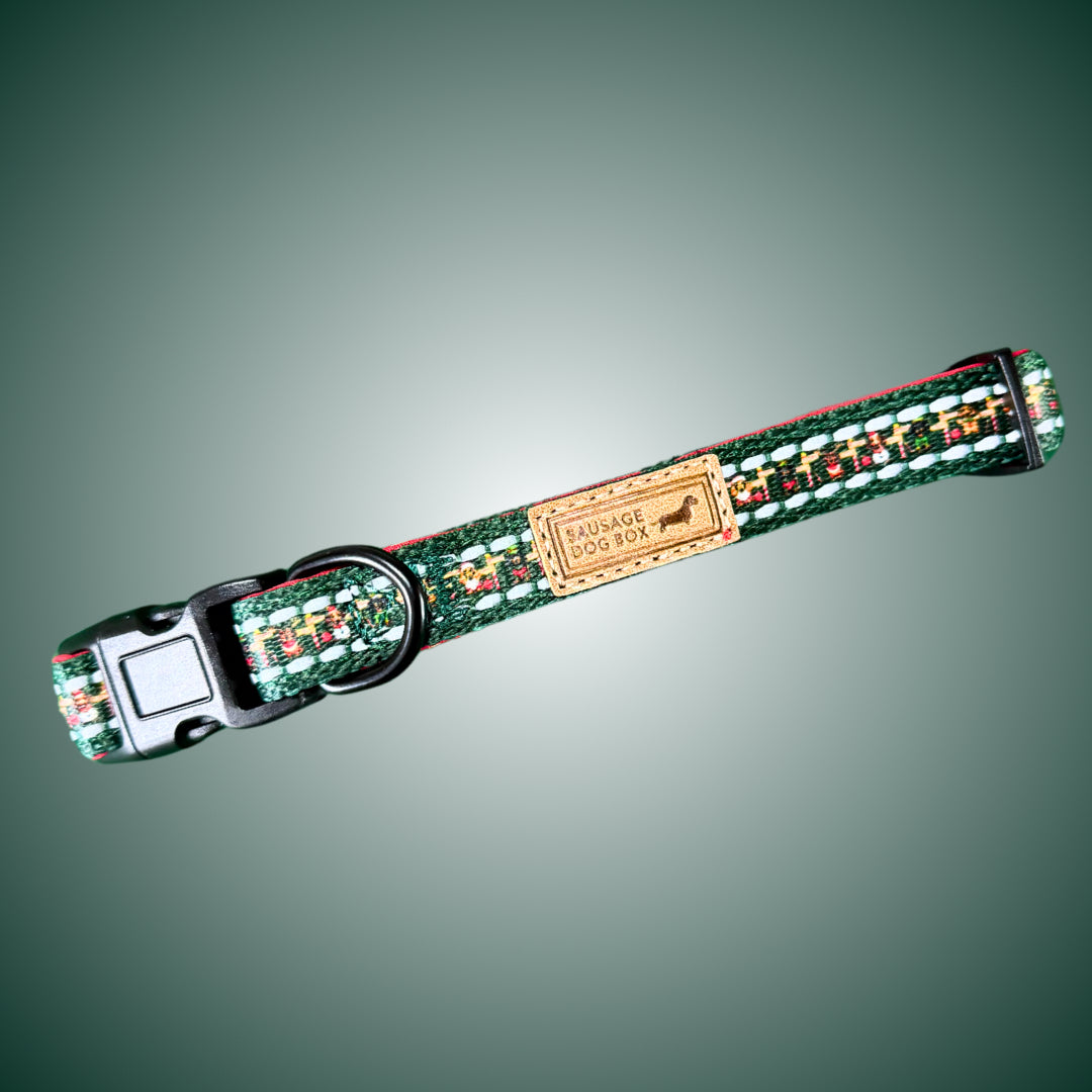 ‘Sausage Pole’ Adjustable Dachshund Christmas Collar