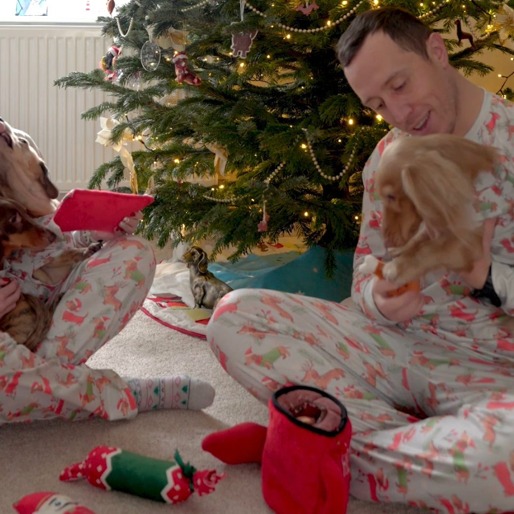 Christmas Matching Family Dachshund Print Pj’s
