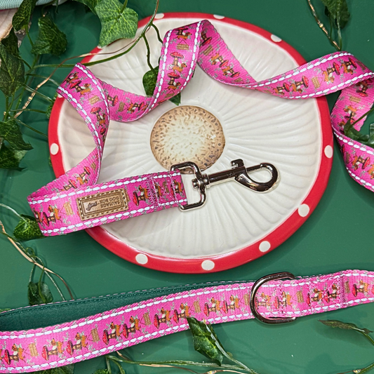 ‘Enchanted’ Pink Dachshund Lead