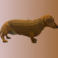 Load image into Gallery viewer, Gingerbread Cookie Luxury Cable Knit Dachshund Jumper - Sausage Dog Box
