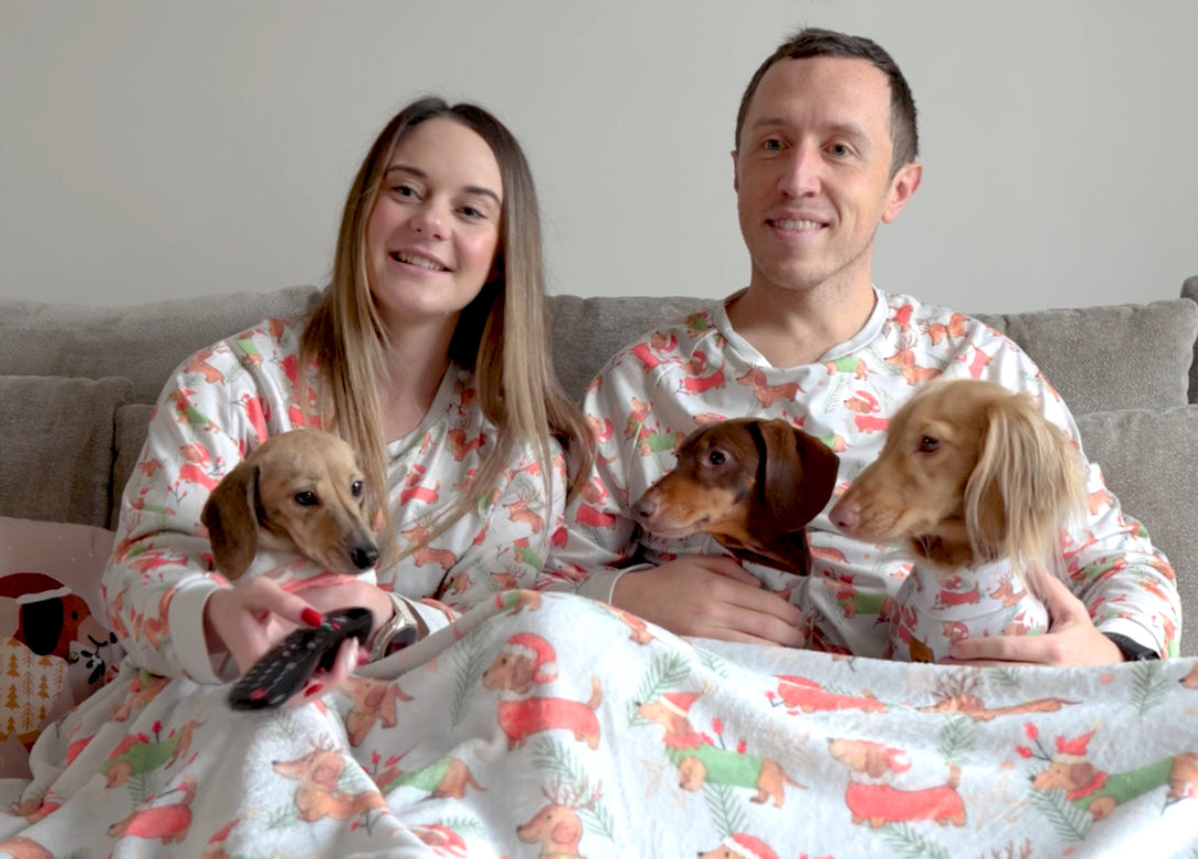 Christmas Matching Family Dachshund Print Pj’s