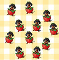 Load image into Gallery viewer, Strawberries & Weens Anti-Rub Dachshund Harness
