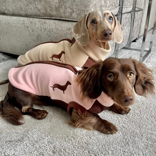 Walnut Whip DoxieDri Dachshund Harness Fleece