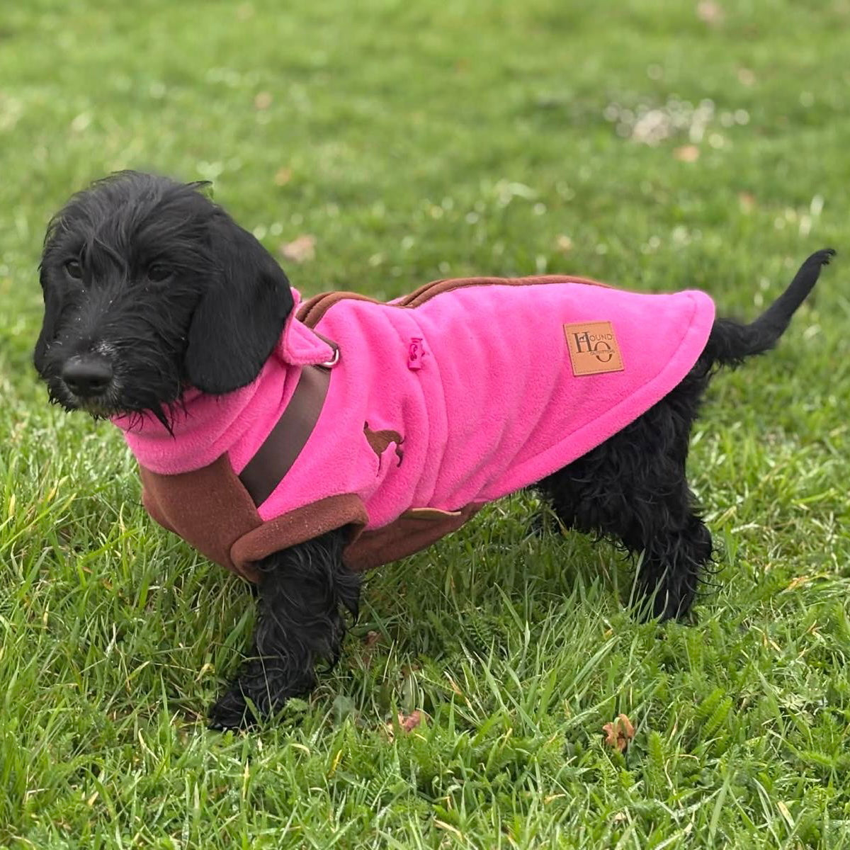 Coco Flamingo PupDri Zip Back Dog Fleece Harness Jumper | Hound Outfitters