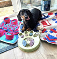 Load image into Gallery viewer, Sausage Dog Box Paw Anxiety Treat Puzzle
