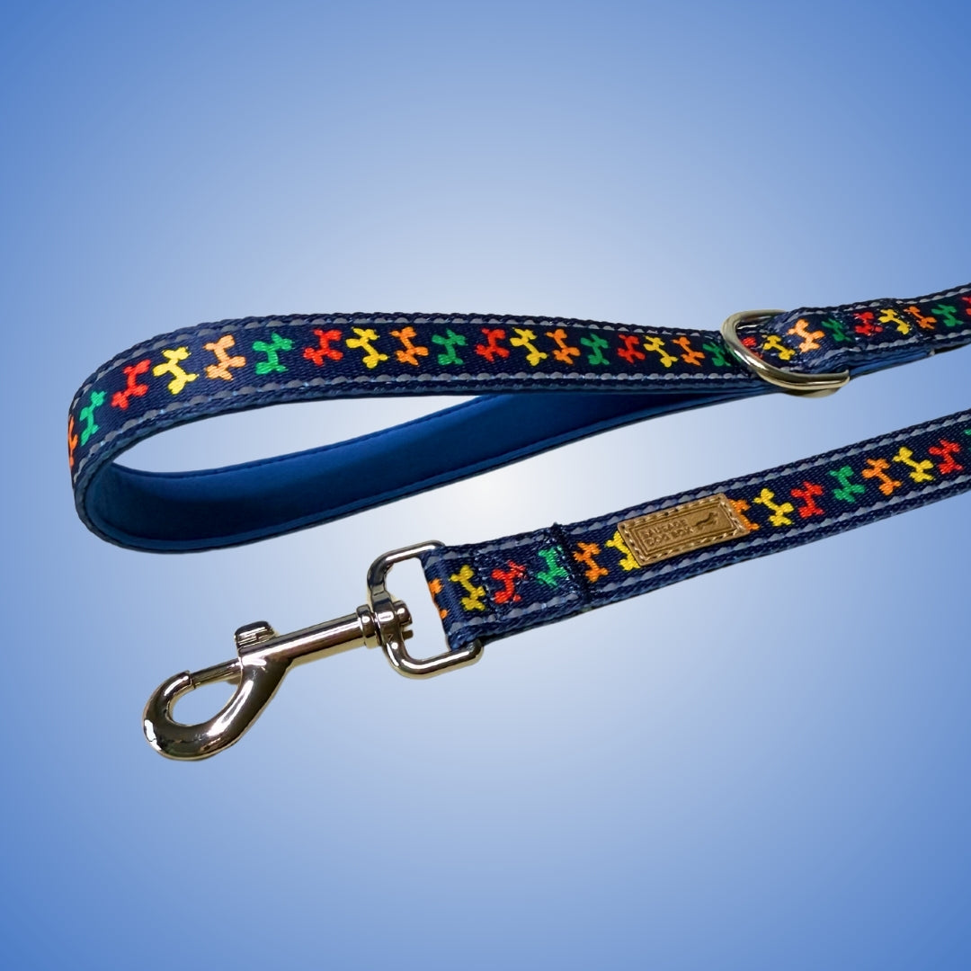 Navy Balloon Dog Dachshund Lead