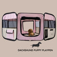Load image into Gallery viewer, Sausage Dog Box Puppy Playpen / Crate
