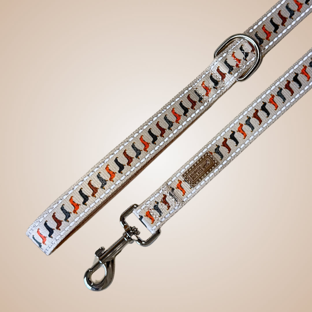 Beige Sophisticated Sausage Dachshund Lead