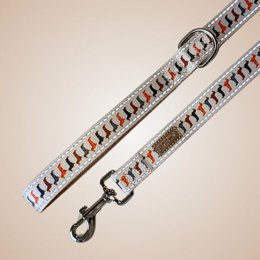 Beige Sophisticated Sausage Dachshund Lead