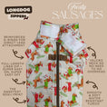 Load image into Gallery viewer, Frosty Sausages Christmas Dachshund Jumper - Long Dog Zipper Fleece
