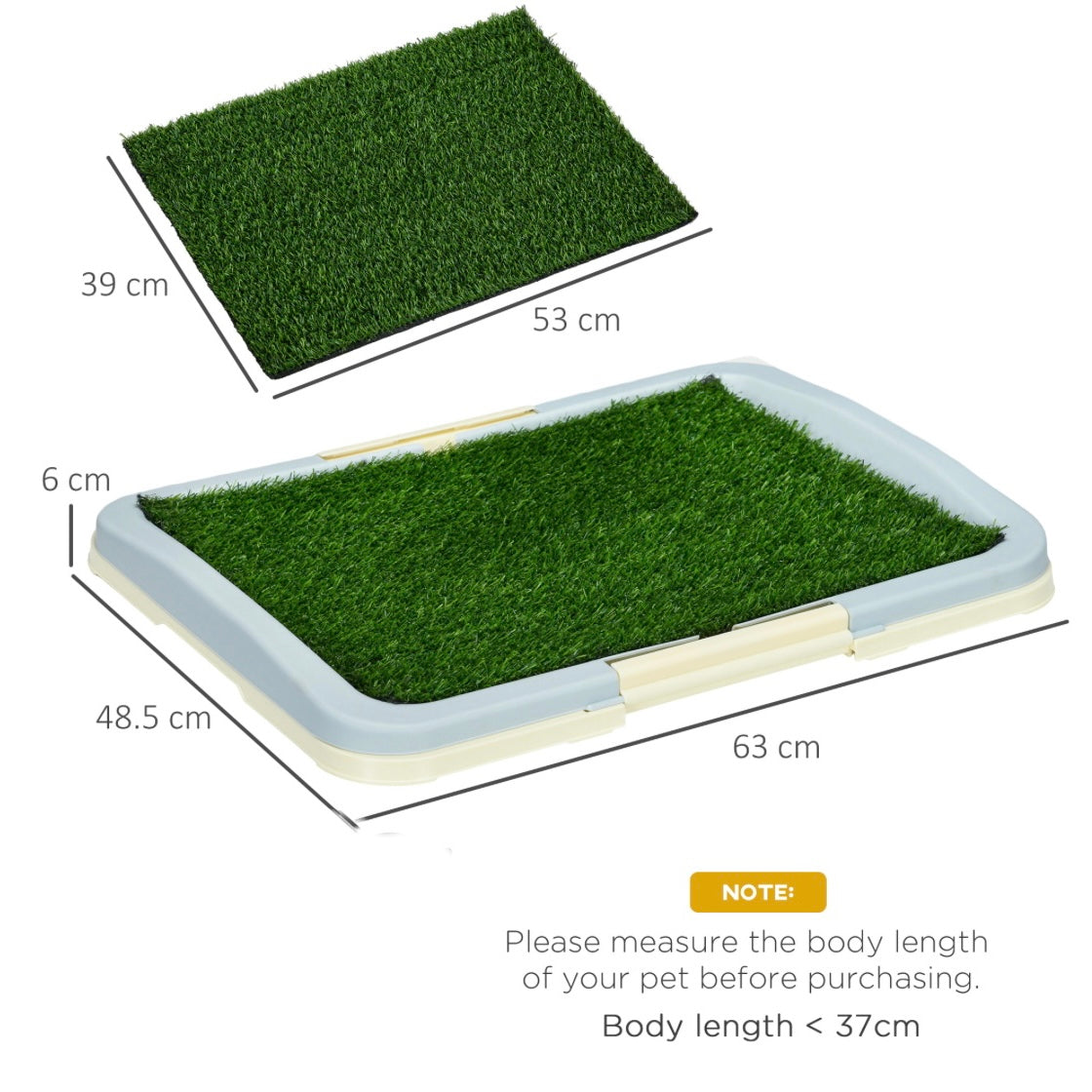 Sausage Dog Box Puppy Toilet Training Pee Grass Pad
