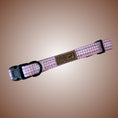 Load image into Gallery viewer, Pretty Pink Houndstooth Adjustable Dachshund Collar - Sausage Dog Box
