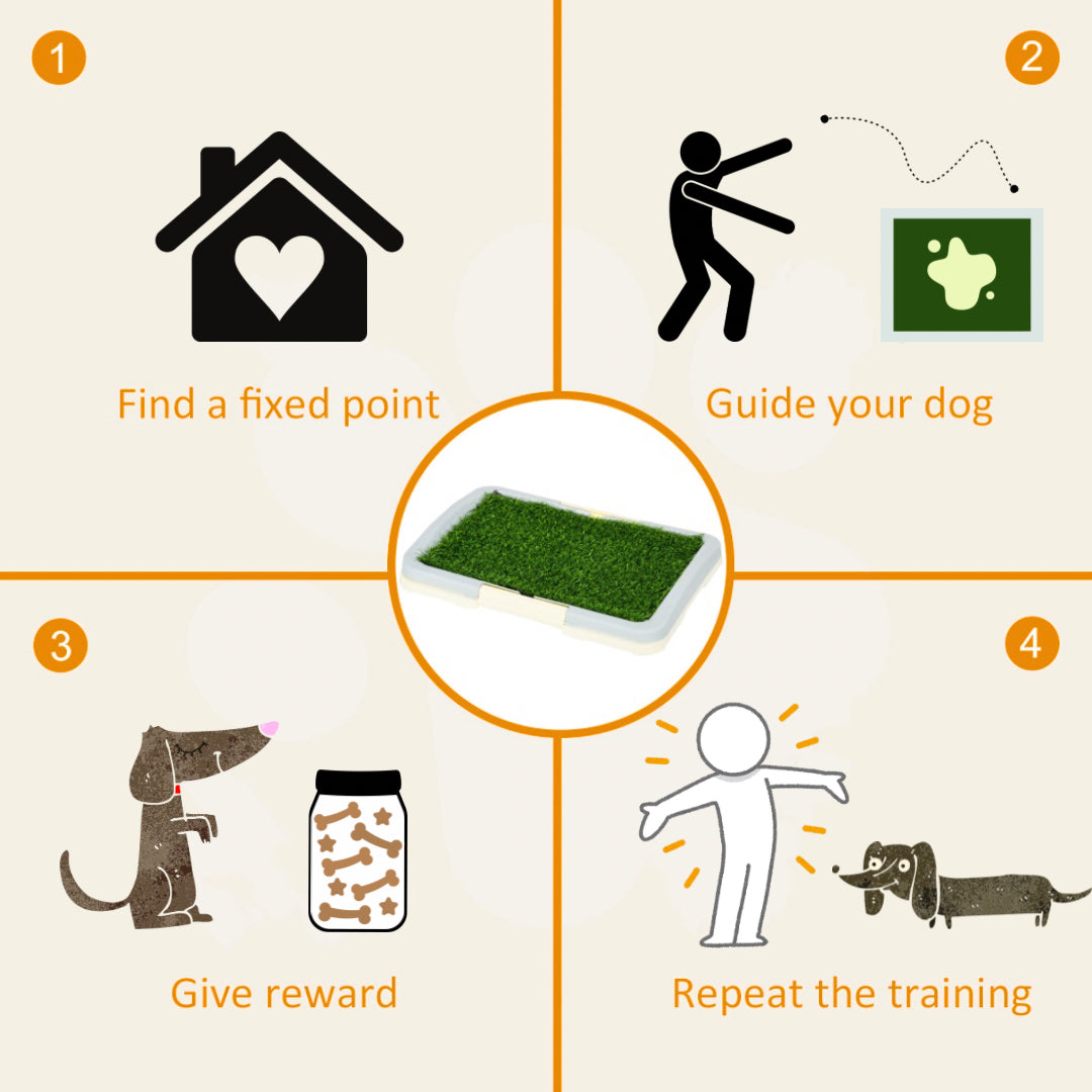 Sausage Dog Box Puppy Toilet Training Pee Grass Pad