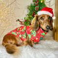 Load image into Gallery viewer, Red Dachshund Christmas Second Skin Tee - ‘Meanie Weenie’ | Sausage Dog Clothes
