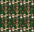 Load image into Gallery viewer, Sausage Pole Anti-Rub Dachshund Christmas Harness
