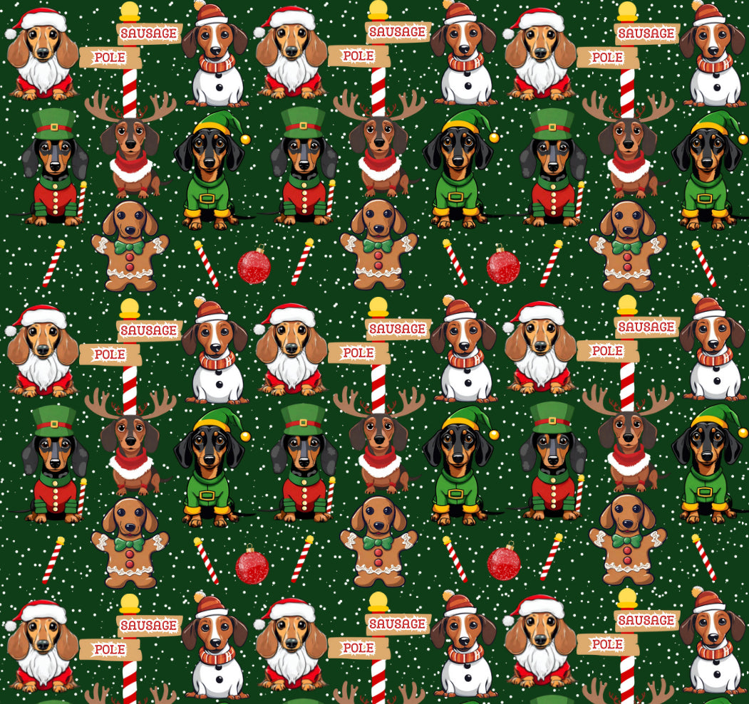 Sausage Pole Anti-Rub Dachshund Christmas Harness