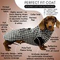 Load image into Gallery viewer, Sausage Dog Box Perfect Fit Dachshund Coat - Houndstooth
