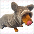Load image into Gallery viewer, Sausage Dog Box Dachshund Oneise Outfit/Costume  - Grey Little Monster
