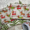 Load image into Gallery viewer, Frosty Sausages  Dachshund Christmas Dog Snood Scarf
