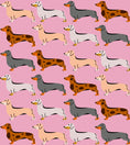 Load image into Gallery viewer, Pink Sophisticated Sausage Dachshund Poop Bag Holder
