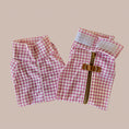 Load image into Gallery viewer, Pink Houndstooth Dachshund Fleece Jumper / Sweater | Sausage Dog Box
