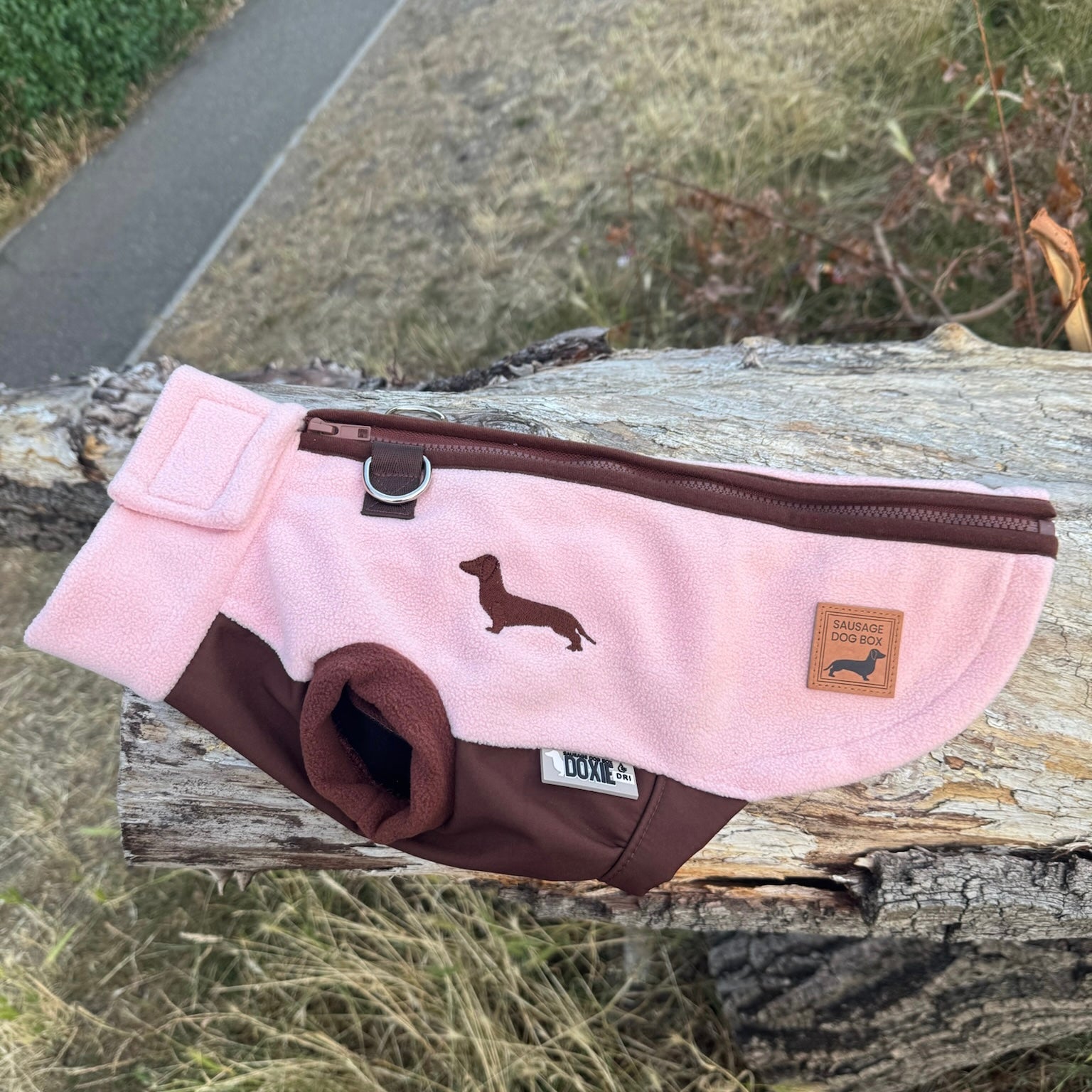 Strawberry Truffle DoxieDri Sausage Dog Harness Jumper