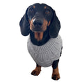 Load image into Gallery viewer, Cloud Blue Luxury Cable Knit Dachshund Jumper
