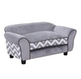 Load image into Gallery viewer, Sausage Dog Box Grey Zig Zag Bed/Sofa
