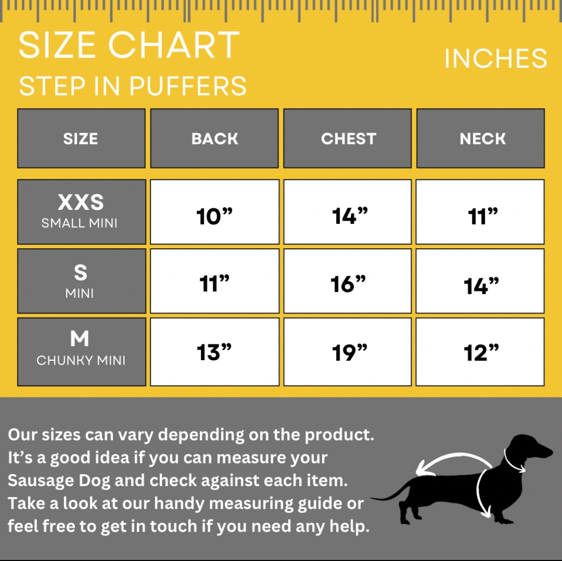 CLEARANCE - Sausage Dog Box Waterproof Puffer Step In Coat - Butterfly