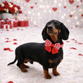 Load image into Gallery viewer, Red Houndstooth Sailor Bow for Dachshunds
