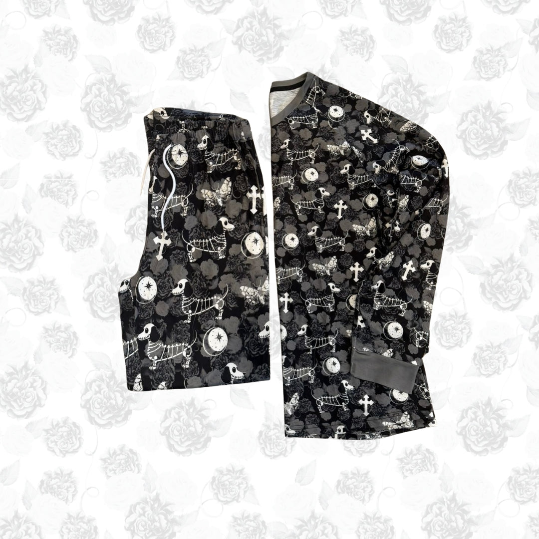 Matching Family Halloween Dachshund Print Pj’s | Twilight Doxie