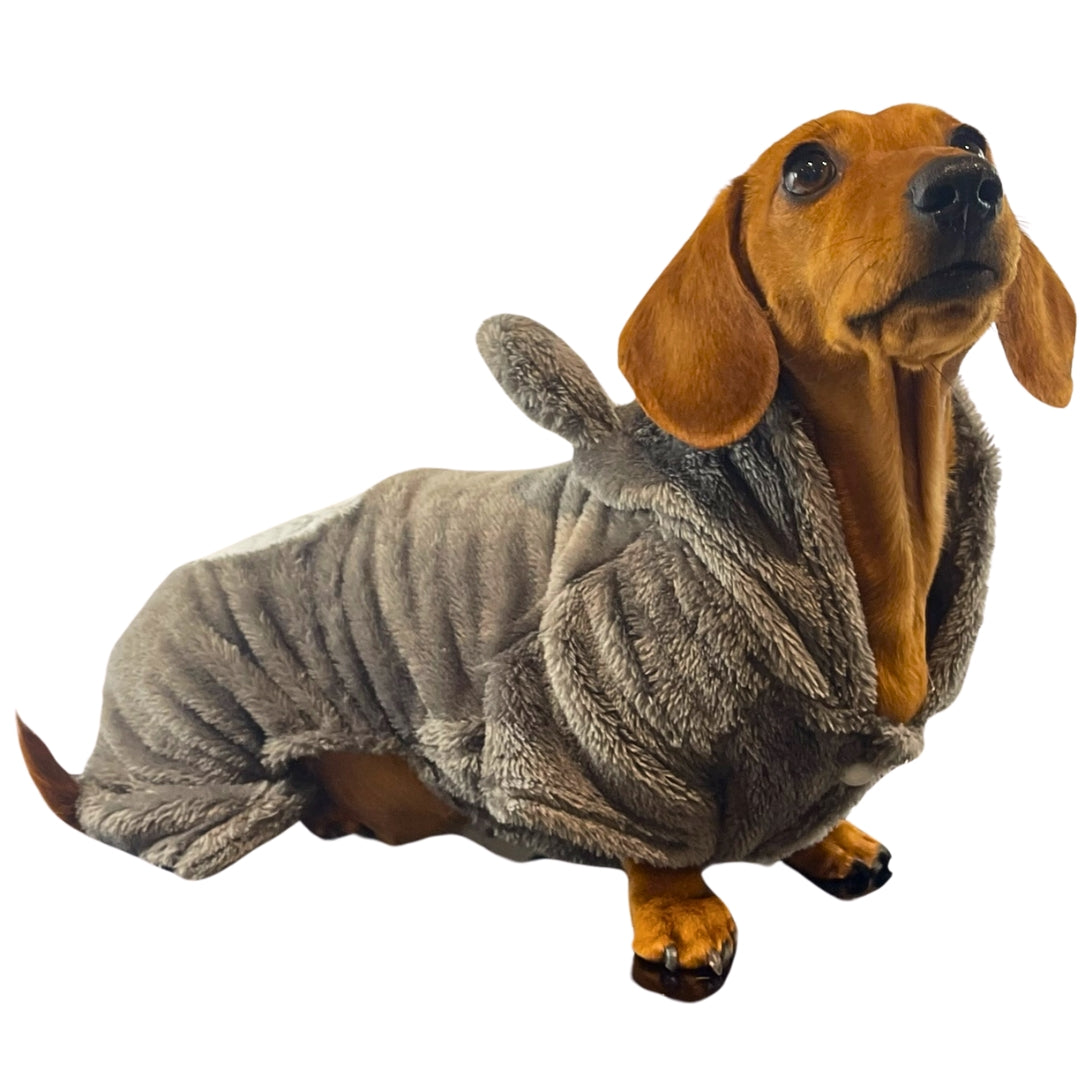 Sausage Dog Box Dachshund Oneise Outfit/Costume  - Grey Little Monster