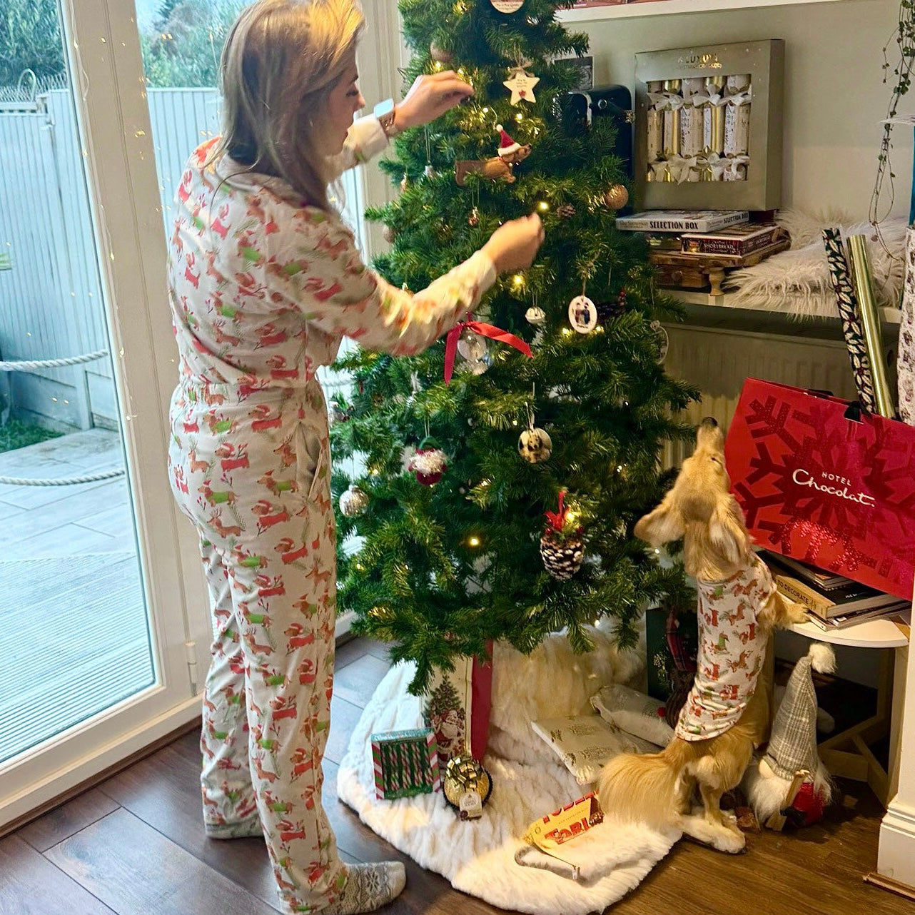 Christmas Matching Family Dachshund Print Pj’s
