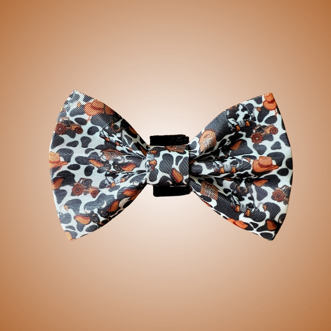 Classic Cow Dachshund Bow Tie