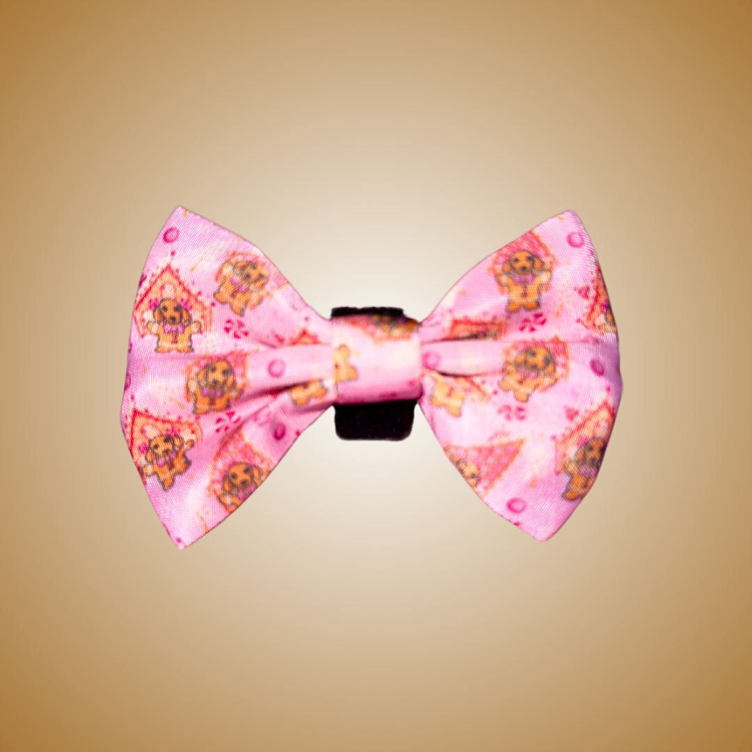 ‘Dashin’ Through The Dough’ Gingerbread Dachshund Christmas Bow Tie